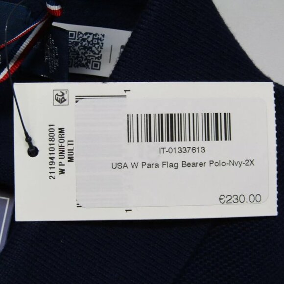 NEW POLO RALPH LAUREN Womens Polo Shirt Navy  Size XXL Team USA Flagbearer - Picture 6 of 12